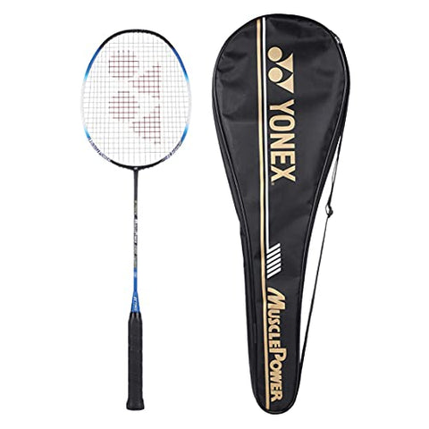 Image of YONEX Graphite Badminton Racquet, Muscle Power 22LT Black Blue