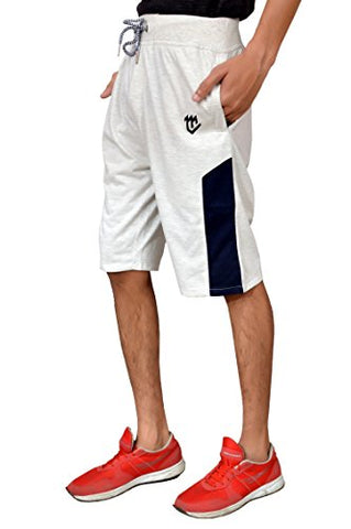 Image of MARK LOUIIS Men's Gym Shorts (ML-SHORTS-1001_White_XX-Large)
