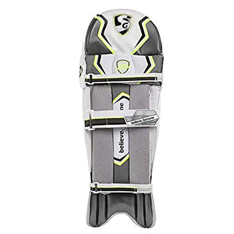 Image of SG Campus Batting Leg Guards, Adult (Assorted)&SG ecolite Adult Cricket Batting Gloves (Colour May Vary)