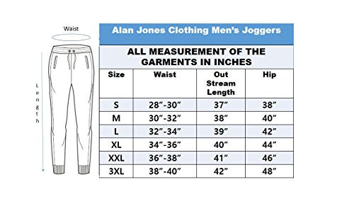 Alan Jones Clothing Men's Slim Fit Track pants(JOG18-D95-BCK-S_Black_Small)