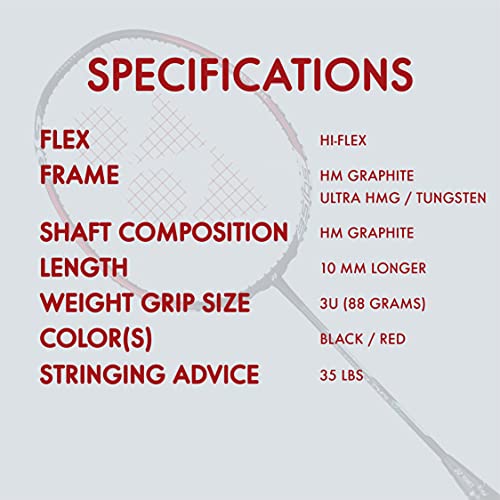 YONEX Voltric 0.7 DG Slim Tri Voltage System Graphite Badminton Racquet (Navy Blue , 35 Lbs Tension, Slim Shaft)