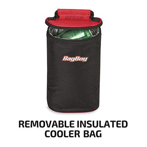 Image of Bag Boy Chiller Hybrid Stand Bag Black/Charcoal/Red Chiller Hybrid Stand Bag