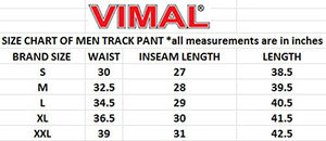 VIMAL JONNEY Men's Slim Fit Track pants(D10ANTHRA-XL_Multicolored_X-Large)