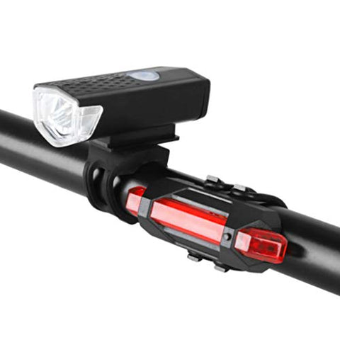 Image of FASTPED ® Combo of Bicycle LED USB Rechargeable Head Light and Tail Light