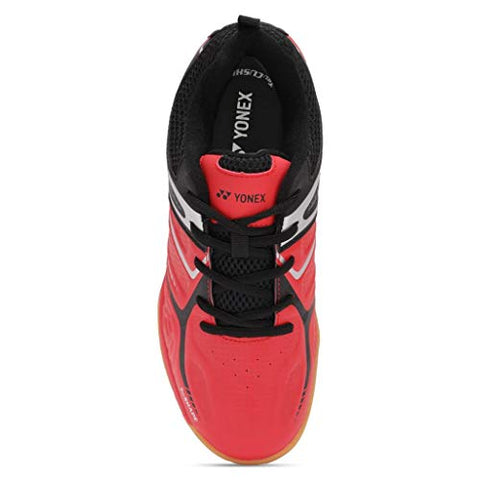 Image of YONEX Unisex Non Marking Badminton Shoes (Tokyo Red, Black, UK 8)