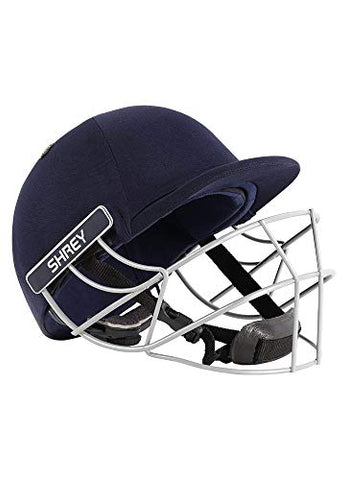 Image of Shrey Classic - Steel Navy Small Cricket Helmet