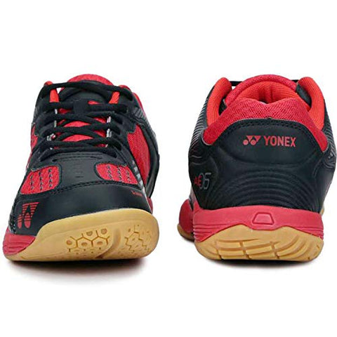 Image of Yonex All New Badminton Non-Marking Shoes, Coral/Black - 7 UK