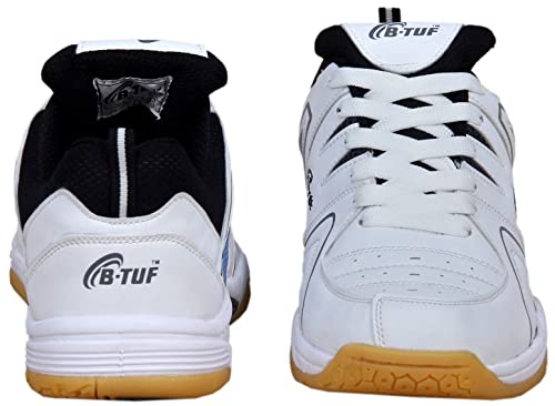 B-Tuf Unisex-Adult White Multisport Training Shoes-9 (Inspire)