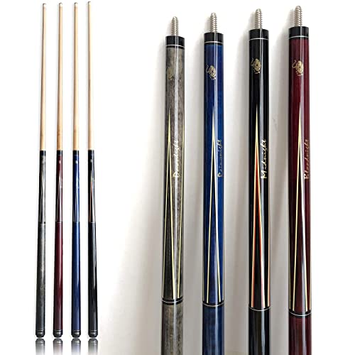 Tai ba cues Pool cue Linen Wrap Pool Stick cue with 13mm Multilayer Leather Tip, 58", Hardwood Canadian Maple Professional Billiard 19, 20, 21 Oz (Selectable) 2-Piece Pool Cue Stick