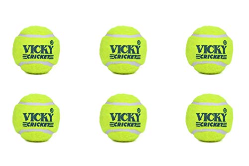 Vicky Rubber Cricket Tennis Ball (Green).