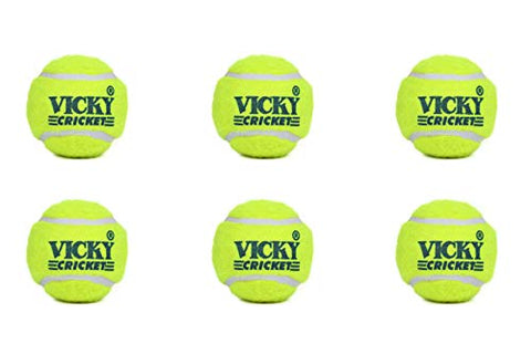 Image of Vicky Rubber Cricket Tennis Ball (Green).