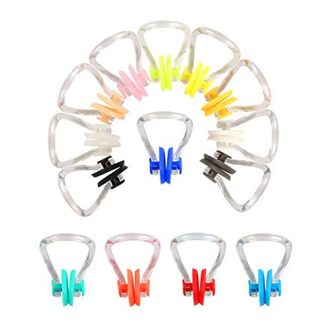 Image of UPINS 14 Sets Waterproof Swimming Earplugs Nose Clips Silicone Swim Training Protector Plugs with Box Package