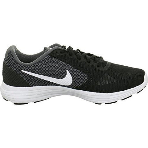 Image of Nike Women's Revolution 3 Dark Grey/White-Black Running Shoes-6 UK (8 US) (819302)