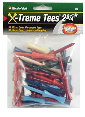 JEF WORLD OF GOLF Gifts and Gallery, Inc. 2 3/4-Inch Extreme Step Tee - 35 Pack (Mixed)