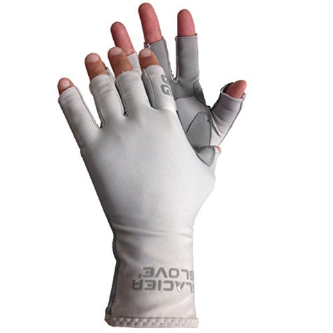 Image of Glacier Glove Islamorada Gray Sungloves, Small