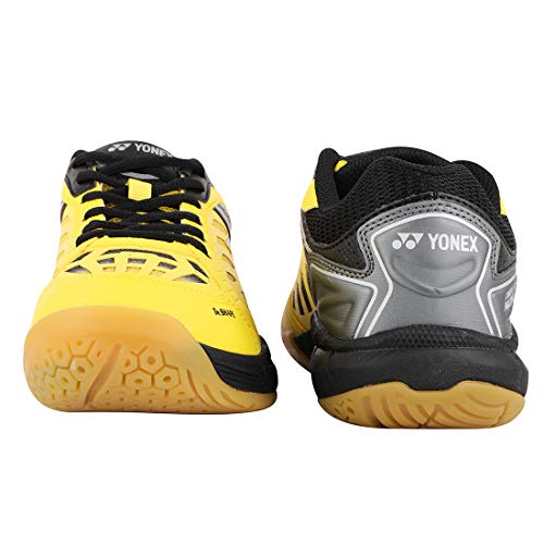 YONEX Court Ace Matrix III Non-Marking Yellow, Black Badminton Shoes - 8 UK