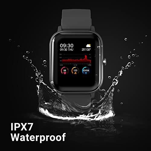 Fire-Boltt SpO2 Full Touch 1.4 inch Smart Watch 400 Nits Peak Brightness Metal Body 8 Days Battery Life with 24*7 Heart Rate monitoring IPX7 with Blood Oxygen, Fitness, Sports & Sleep Tracking (Black)
