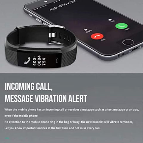 Image of Fitness Band ID115 Bluetooth Smart Band Watch with Waterproof Body Functions Like Steps & Calorie Counter, Call Reminder Activity Tracker