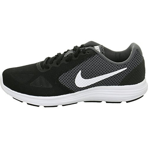 Image of Nike Women's Revolution 3 Dark Grey/White-Black Running Shoes-6 UK (8 US) (819302)