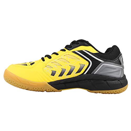 YONEX Court Ace Matrix III Non-Marking Yellow, Black Badminton Shoes - 8 UK