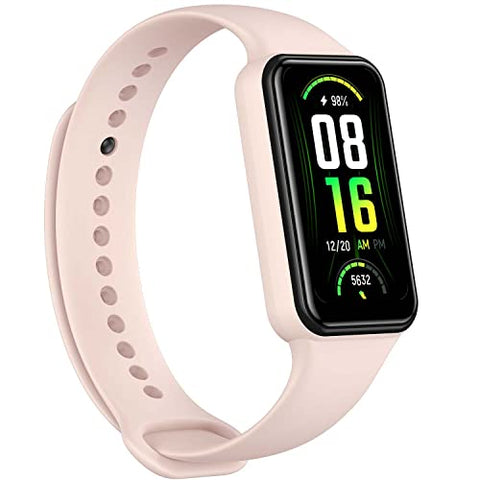 Image of Amazfit Band 7 Activity Fitness Tracker, Always-on Display Smart Watch, Alexa Built-in, Up to 18-Day Battery Life, 24H Heart Rate & SpO2 Monitoring, 5 ATM Water Resistant, 120 Sports Modes (Pink)