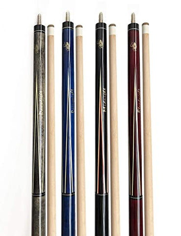 Image of Tai ba cues Pool cue Linen Wrap Pool Stick cue with 13mm Multilayer Leather Tip, 58", Hardwood Canadian Maple Professional Billiard 19, 20, 21 Oz (Selectable) 2-Piece Pool Cue Stick