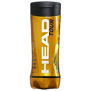 HEAD Tour Tournament Grade Tennis Ball- Yellow (3 Ball/Can)