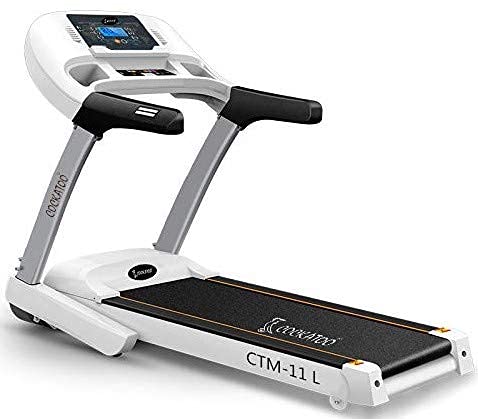 Cockatoo CTM-11LPLUS 3HP - 6HP Peak DC Motorised Multi Function Treadmill for Home with Manual Incline, Max Speed 14Km/Hr, Max User Weight 130Kg(Free Installation Assistance)