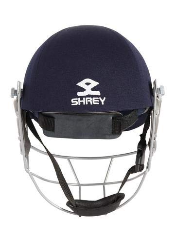 Shrey Star Steel Cricket Helmet, Navy (Large) - 60-63 Cms