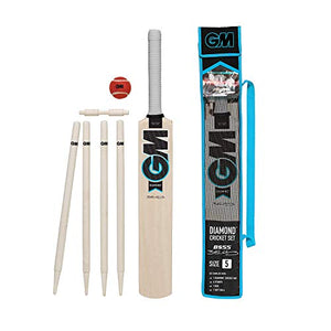 Gunn & Moore GM Cricket Unisex Beginner Child Diamond Cricket Set - Age (11-13) Size 3
