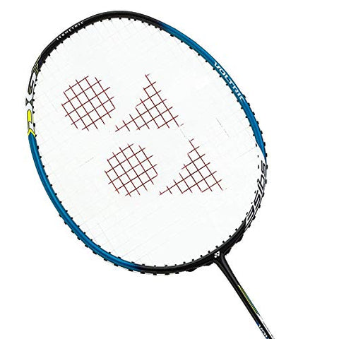 Image of Yonex VOLTRIC 0.6DG Slim Badminton Racquet with free Full Cover (35 lbs Tension) | Tri-voltage system | Made in Taiwan+Yonex Mavis 350 Green Cap Nylon Shuttlecock (Yellow)