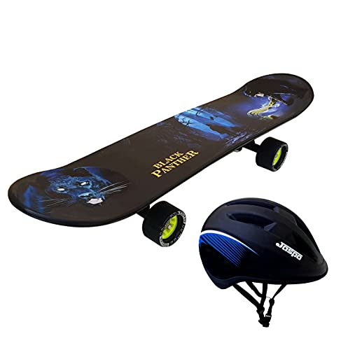 jaspo Dragon Fire Dual Fiber Skateboard Combo (Multicolour, 26.5*6.5", for Age Group 7 Years and Above).
