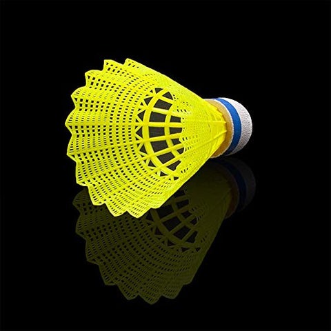 Image of Senston Nylon Badminton Shuttlecocks Sports Birdies Shuttlecock 12PCS for Outdoor Indoor Sports Activities - Yellow