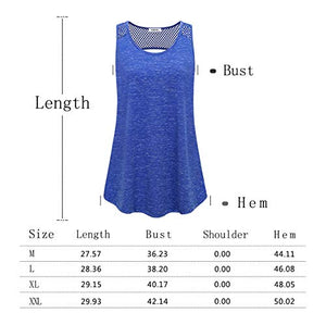 AxByCzD Athleisure Wear for Women,Ladies Soft Breathable Cool Moisture Wicking Keyhole Mesh Stitching Yoga Gym Tank Tops Abrasion Resistant Exercise Sports Jogging Pilates Casual Shirts Green Large