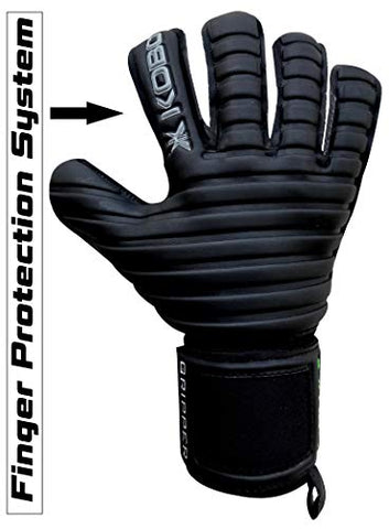 Image of Kobo Football/Soccer Goal Keeper Professional Gloves (6.5, Gripper)