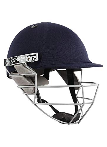 Shrey Star Steel Cricket Helmet, Navy (Large) - 60-63 Cms