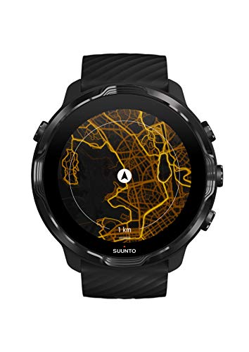 SUUNTO Black, GPS Versatile Sports Watch with Google Wear OS, 24x7 Activity and Sleep Tracking