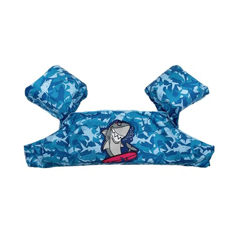 Image of Silfrae Swim Vests Swim Floatation Vest Learn-to-Swim Device Weighing from 30 to 50 lbs (Camo Shark)