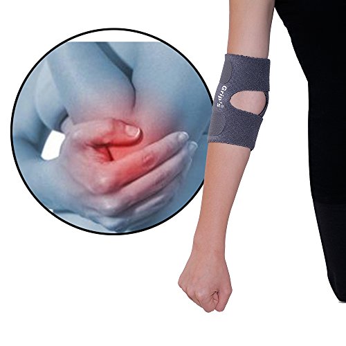 Grip's Elbow Support/Elbow Band for tennis elbow pain/gym R 04 (color may vary)