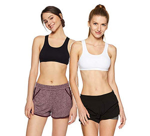 Jockey Women's Cotton Top (Pack of 2) (1582 _ Black + White _ M)
