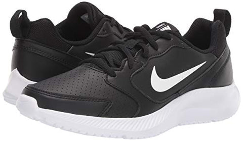 Image of Nike Women's WMNS Todos Black/White Leather Running Shoes-4 UK (6 US) (BQ3201-001)