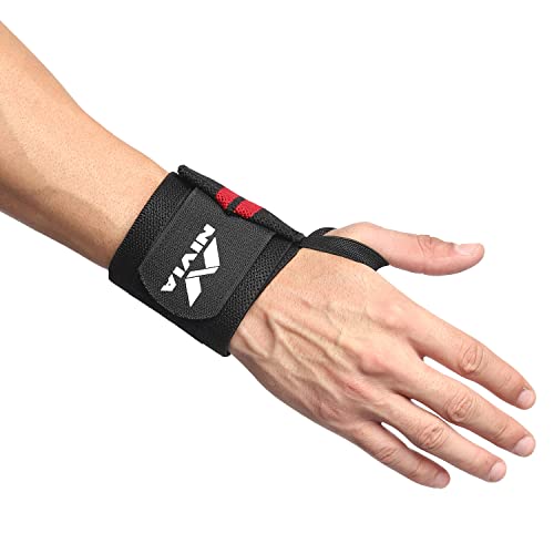 Nivia 11041 Cotton Thumb Wrist Support (RED)