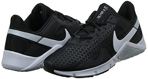 Image of Nike Women's W Legend Essential 2 Black/White-Pure Platinum Running Shoe-4 Kids UK (CQ9545-001)