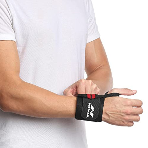 Image of Nivia 11041 Cotton Thumb Wrist Support (RED)