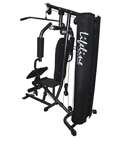 Image of Lifeline MYSPOGA_1515027 Other Home Gym Deluxe with Cover & Preacher Curl, Others (Multicolor)