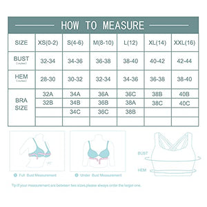Fancyskin Strappy Sports Bras for Women Cross Back Sexy Padded Yoga Bra Tops Cute Activewear Pink Slash XS