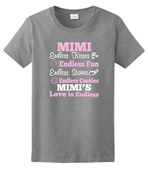 Mimi Endless Love Ladies T-Shirt 3XL Sport Grey