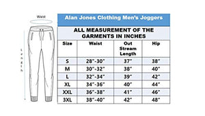 Alan Jones Clothing Men's Slim Fit Track pants (JOG19-SP01-BCK-3XL_Black_XXX-Large)
