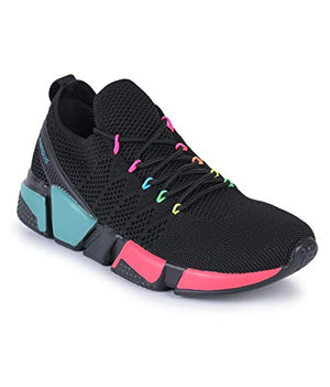 Campus Women's Sunshine Black Running Shoes-6 UK (39 EU) (5G-690)