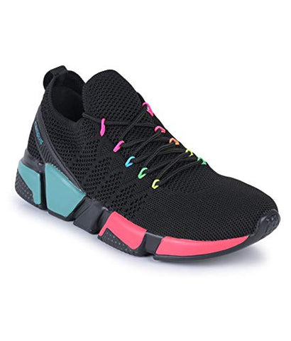 Campus Women's Sunshine Black Running Shoes-6 UK (39 EU